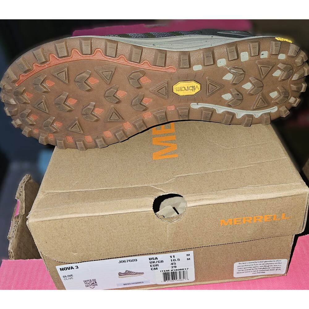 Merrell Nova 3 Hiking Shoes, Olive, 11m - Picture 2 of 5